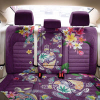 Hawaiian Turtles and Tropical Plants Back Car Seat Cover Purple Watercolor LT03 - Polynesian Pride