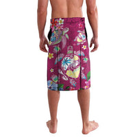 Hawaiian Turtles and Tropical Plants Lavalava Pink Watercolor LT03 - Polynesian Pride