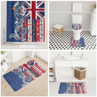 Hawaiian Manta Ray and Turtle Tribal Tattoo Bathroom Set With Hawaii Flag and Flowers LT03 - Polynesian Pride