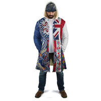 Hawaiian Manta Ray and Turtle Tribal Tattoo Cloak With Hawaii Flag and Flowers LT03 - Polynesian Pride
