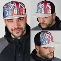 Hawaiian Manta Ray Mesh Trucker Cap with Hawaii Flag and Flowers LT03 - Polynesian Pride