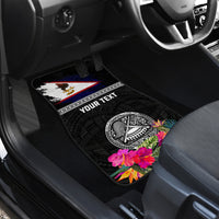 Personalized American Samoa Flag Day Car Mats Tanoa and Fue mix Hibiscus Flower Polynesian Pattern LT03 - Polynesian Pride