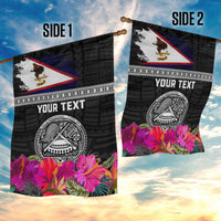 Personalized American Samoa Flag Day Garden Flag Tanoa and Fue mix Hibiscus Flower Polynesian Pattern LT03 - Polynesian Pride