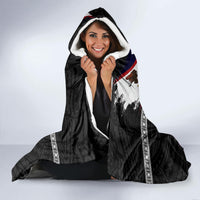 Personalized American Samoa Flag Day Hooded Blanket Tanoa and Fue mix Hibiscus Flower Polynesian Pattern LT03 - Polynesian Pride
