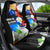 Philippines Independence Day Car Seat Cover Philippines Eagle and Sampaguita Jasmine Yakan Tribal