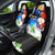 Philippines Independence Day Car Seat Cover Philippines Eagle and Sampaguita Jasmine Yakan Tribal