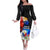 Philippines Independence Day Off The Shoulder Long Sleeve Dress Philippines Eagle and Sampaguita Jasmine Yakan Tribal