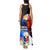 Philippines Independence Day Tank Maxi Dress Philippines Eagle and Sampaguita Jasmine Yakan Tribal