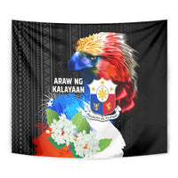 Philippines Independence Day Tapestry Philippines Eagle and Sampaguita Jasmine Yakan Tribal