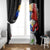 Philippines Independence Day Window Curtain Philippines Eagle and Sampaguita Jasmine Yakan Tribal