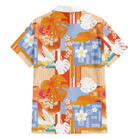 Hawaiian and Japanese Culture Together Family Matching Off Shoulder Maxi Dress and Hawaiian Shirt Palaka Japanese Art and Tropical Motif Tribal Patchwork