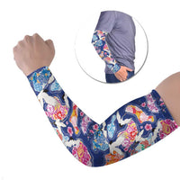 Hawaiian and Japanese Culture Together Arm Sleeves Hawaiian Archipelago Shape Sea Animals LT03 Set of 2 Multicolor - Polynesian Pride