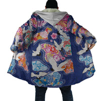 Hawaiian and Japanese Culture Together Cloak Hawaiian Archipelago Shape Sea Animals LT03 - Polynesian Pride