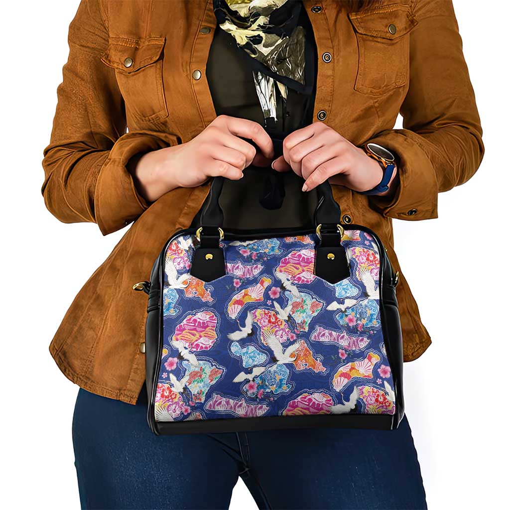 Hawaiian and Japanese Culture Together Shoulder Handbag Hawaiian Archipelago Shape Sea Animals LT03 - Polynesian Pride