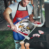 American Samoa Flag Day Apron Polynesian Art Geometric with Flag Brush Style LT03 - Polynesian Pride