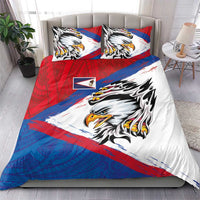 American Samoa Flag Day Bedding Set Polynesian Art Geometric with Flag Brush Style LT03 - Polynesian Pride