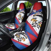 American Samoa Flag Day Car Seat Cover Polynesian Art Geometric with Flag Brush Style LT03 - Polynesian Pride