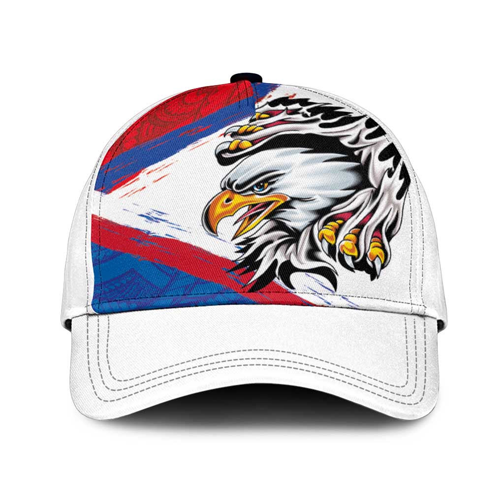 American Samoa Flag Day Classic Cap Polynesian Art Geometric with Flag Brush Style LT03 Universal Fit Multicolor - Polynesian Pride