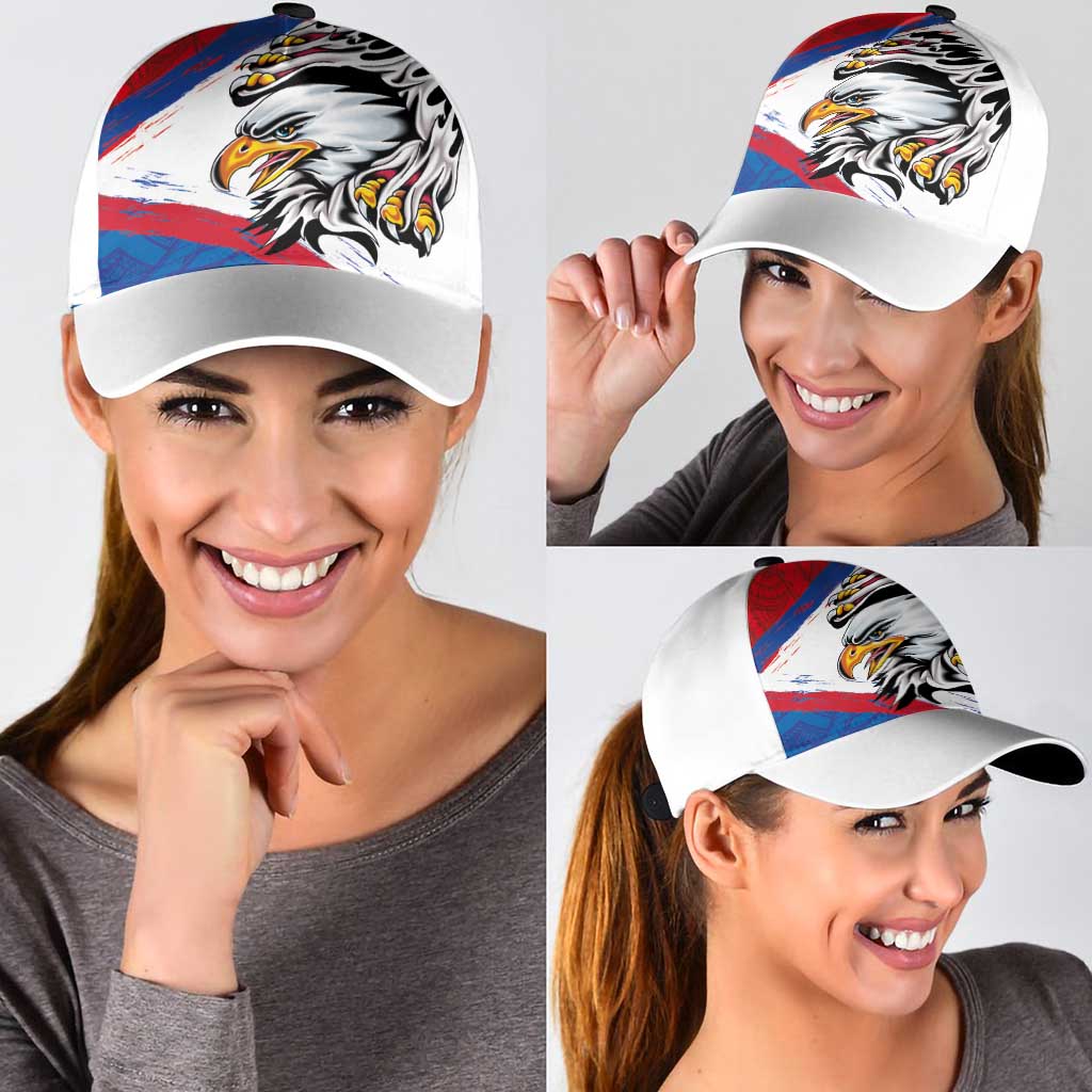 American Samoa Flag Day Classic Cap Polynesian Art Geometric with Flag Brush Style LT03 - Polynesian Pride