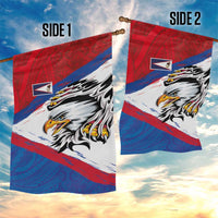 American Samoa Flag Day Garden Flag Polynesian Art Geometric with Flag Brush Style LT03 - Polynesian Pride