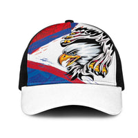American Samoa Flag Day Mesh Trucker Cap Polynesian Art Geometric with Flag Brush Style LT03 One Size Black Multicolor - Polynesian Pride