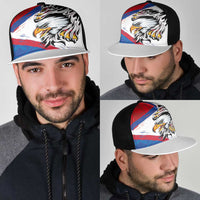 American Samoa Flag Day Mesh Trucker Cap Polynesian Art Geometric with Flag Brush Style LT03 - Polynesian Pride