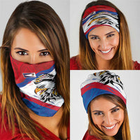 American Samoa Flag Day Neck Gaiter Polynesian Art Geometric with Flag Brush Style LT03 - Polynesian Pride