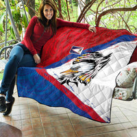 American Samoa Flag Day Quilt Polynesian Art Geometric with Flag Brush Style LT03 - Polynesian Pride