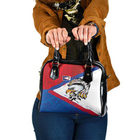 American Samoa Flag Day Shoulder Handbag Polynesian Art Geometric with Flag Brush Style LT03 One Size Multicolor - Polynesian Pride