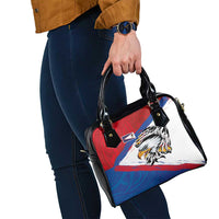 American Samoa Flag Day Shoulder Handbag Polynesian Art Geometric with Flag Brush Style LT03 - Polynesian Pride