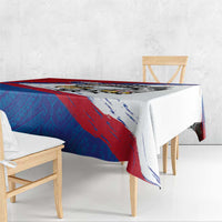 American Samoa Flag Day Tablecloth Polynesian Art Geometric with Flag Brush Style LT03 - Polynesian Pride