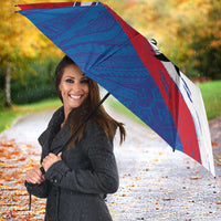American Samoa Flag Day Umbrella Polynesian Art Geometric with Flag Brush Style LT03 - Polynesian Pride