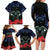 New Zealand Maori Matariki Family Matching Long Sleeve Bodycon Dress and Hawaiian Shirt Hongi Tui Bird Pohutukawa and Polynesia Tribal