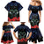 New Zealand Maori Matariki Family Matching Mermaid Dress and Hawaiian Shirt Hongi Tui Bird Pohutukawa and Polynesia Tribal