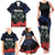 New Zealand Maori Matariki Family Matching Tank Maxi Dress and Hawaiian Shirt Hongi Tui Bird Pohutukawa and Polynesia Tribal