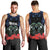 New Zealand Maori Matariki Men Tank Top Hongi Tui Bird Pohutukawa and Polynesia Tribal