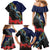 New Zealand Maori Hongi Culture Family Matching Mermaid Dress and Hawaiian Shirt Tui Bird Pohutukawa and Polynesian Pattern