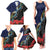 New Zealand Maori Hongi Culture Family Matching Tank Maxi Dress and Hawaiian Shirt Tui Bird Pohutukawa and Polynesian Pattern