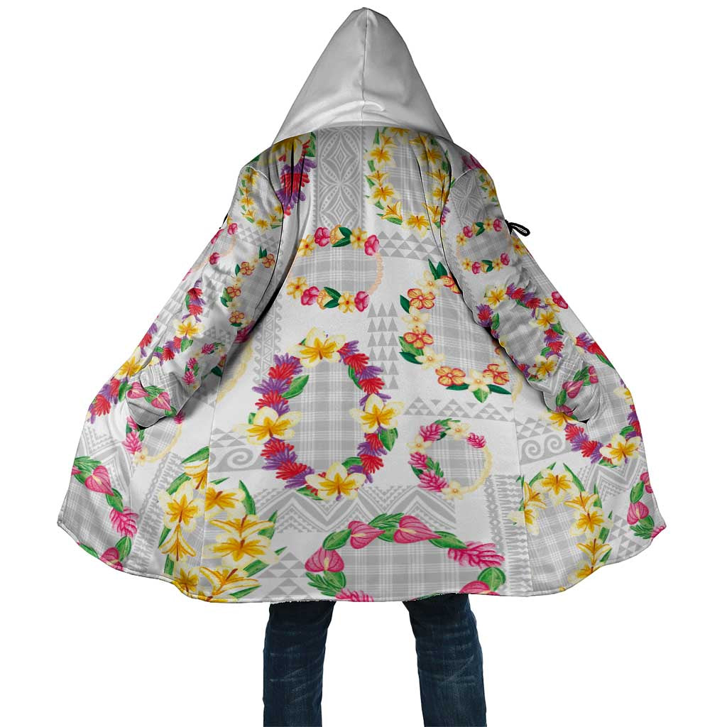 Hawaiian Kakau Tattoo Leis and Palaka Pattern Cloak Traditional Aloha Tribal White Color LT03 Unisex White - Polynesian Pride