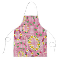 Hawaiian Leis Apron Kakau Tattoos and Palaka Pastel Pink Color