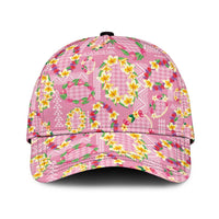 Hawaiian Leis Classic Cap Kakau Tattoos and Palaka Pastel Pink Color
