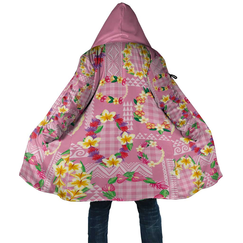 Hawaiian Leis Cloak Kakau Tattoos and Palaka Pastel Pink Color LT03 Unisex Pink - Polynesian Pride