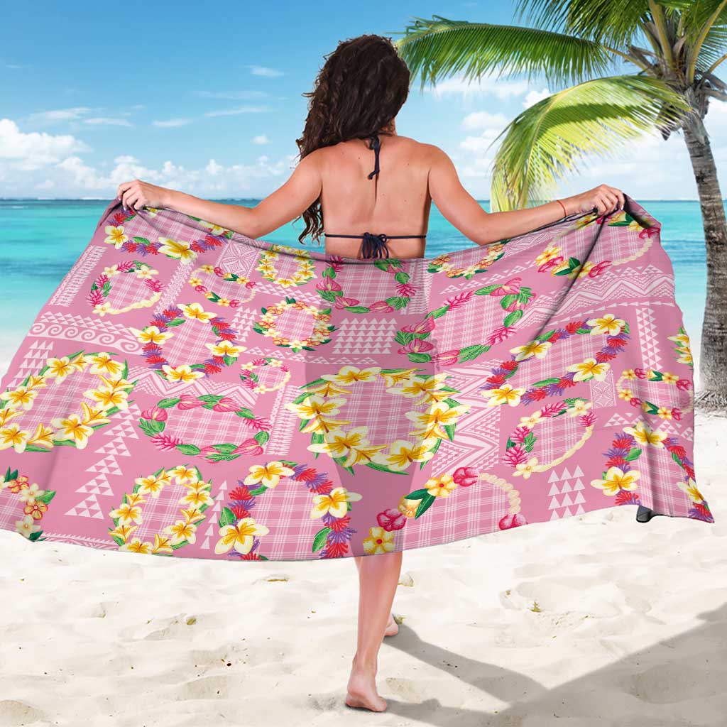Hawaiian Leis Sarong Kakau Tattoos and Palaka Pastel Pink Color LT03 - Polynesian Pride