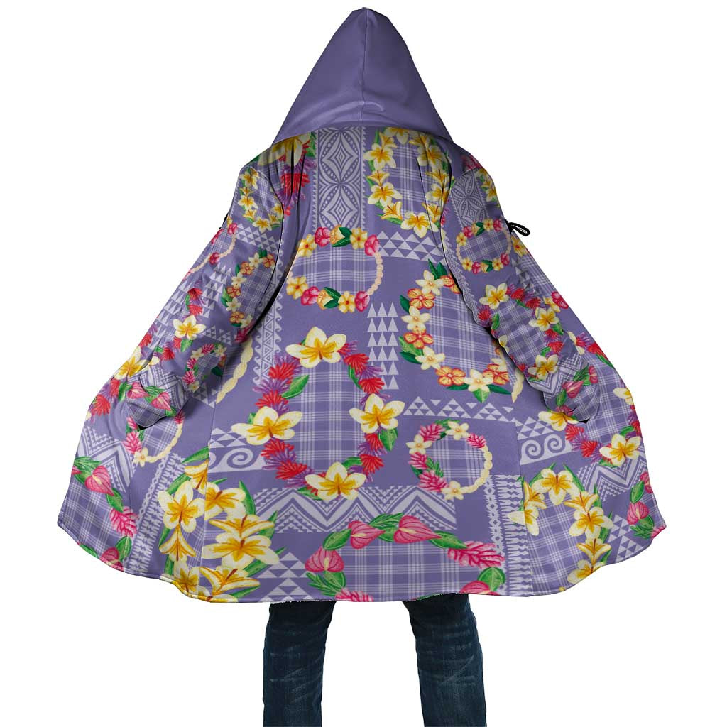 Hawaiian Leis Cloak Kakau Tattoos and Palaka Pastel Purple Color LT03 Unisex Purple - Polynesian Pride