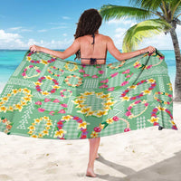 Hawaiian Leis Sarong Kakau Tattoos and Palaka Pastel Green Color LT03 - Polynesian Pride