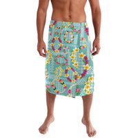 Hawaiian Leis Lavalava Kakau Tattoos and Palaka Pastel Teal Color LT03 Teal - Polynesian Pride