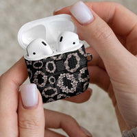 Hawaiian Leis AirPods Case Kakau Tattoos and Palaka Pastel Grayscale LT03 - Polynesian Pride
