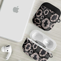 Hawaiian Leis AirPods Case Kakau Tattoos and Palaka Pastel Grayscale LT03 - Polynesian Pride