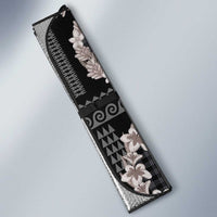 Hawaiian Leis Auto Sun Shade Kakau Tattoos and Palaka Pastel Grayscale LT03 - Polynesian Pride