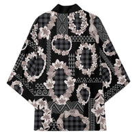 Hawaiian Leis Kimono Kakau Tattoos and Palaka Pastel Grayscale LT03 - Polynesian Pride